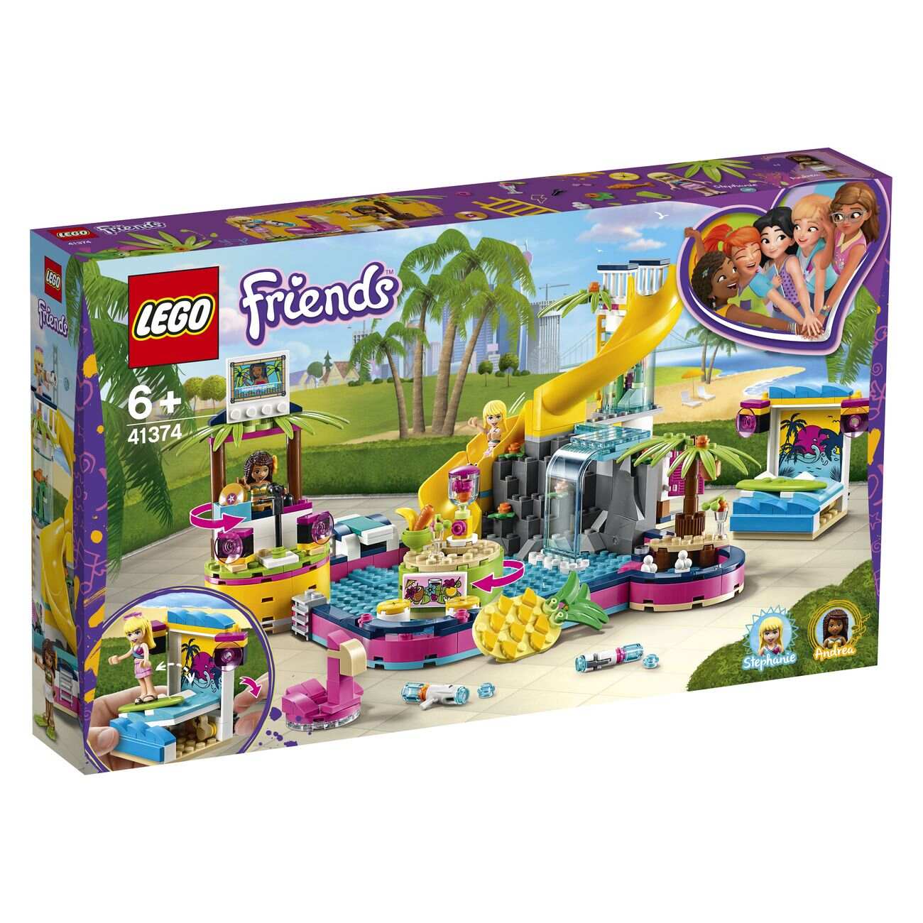 LEGO 41374 FRIENDS ANDREAS POOL PARTY
