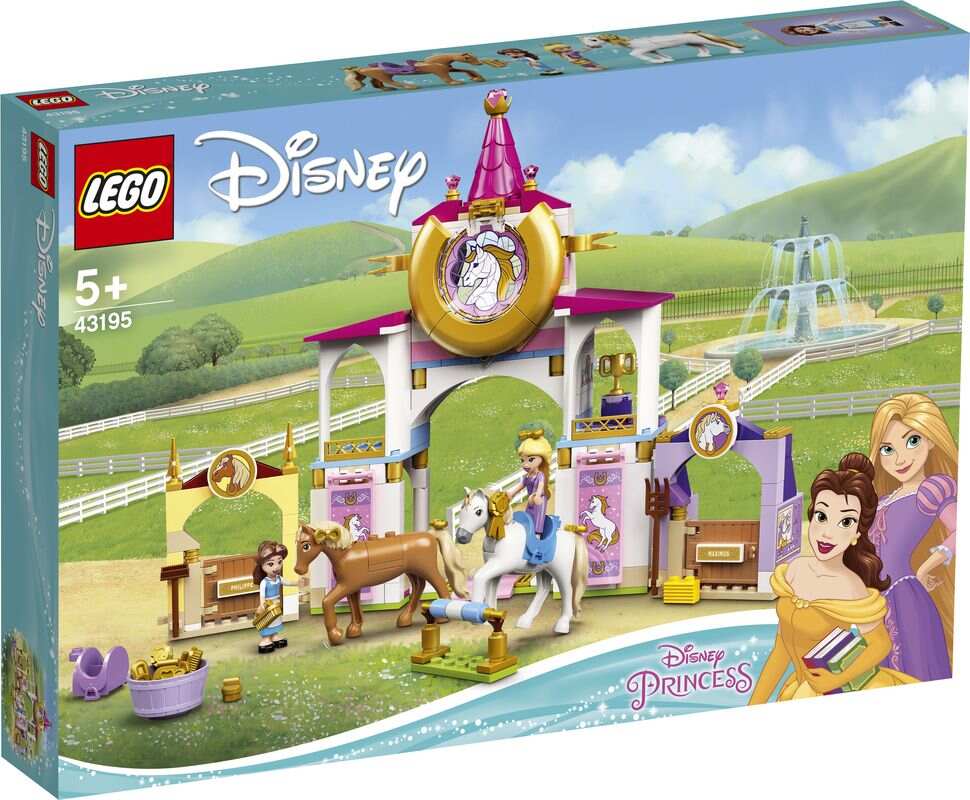 LEGO 43195 DISNEY PRINCESS BELLE AND RAPUNZELS ROYAL STABLES
