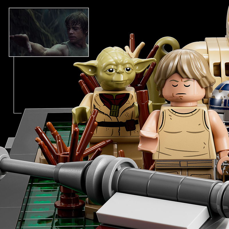 LEGO STAR WARS DAGOBAH JEDI TRAINING DIORAMA 75330 BUILDING KIT