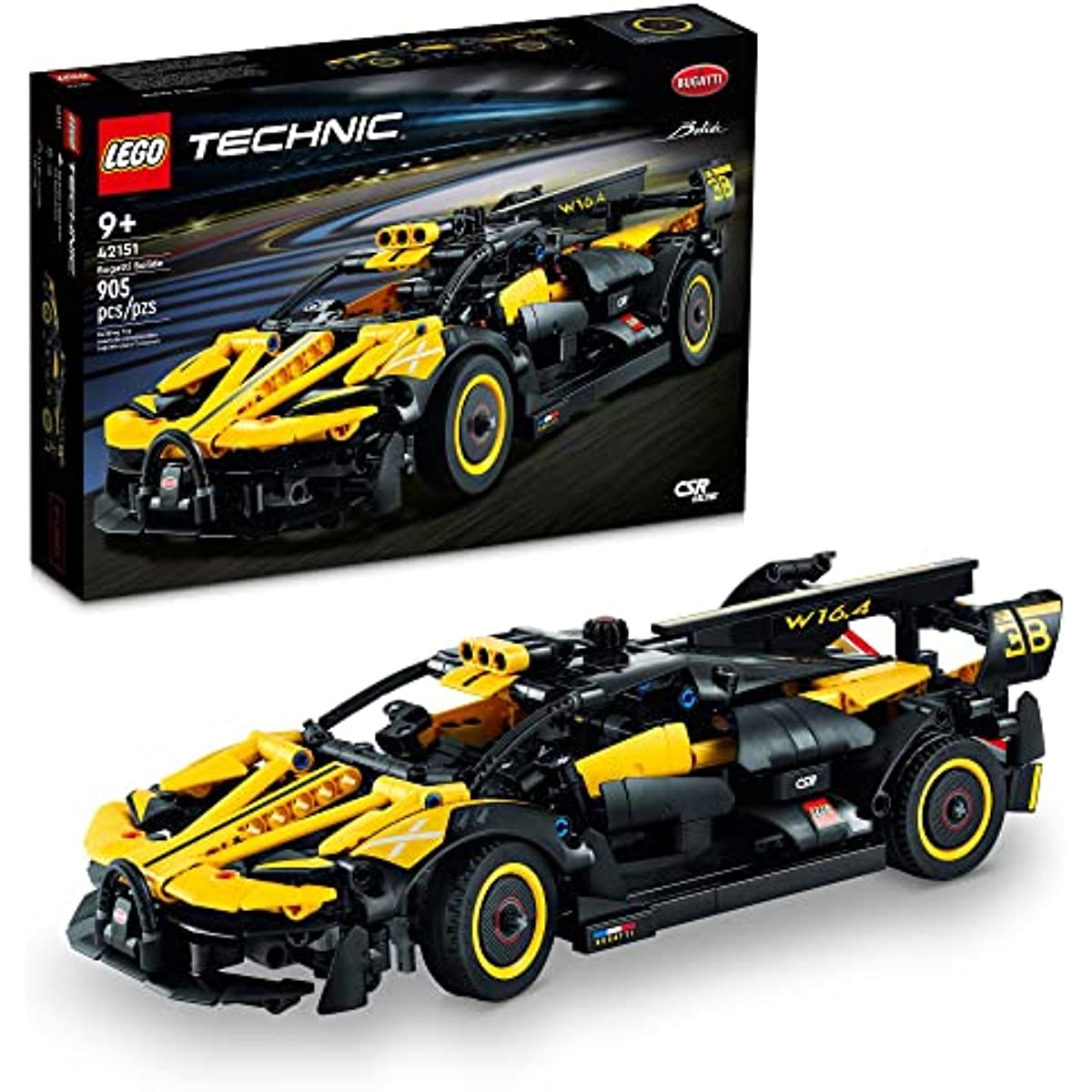 LEGO Technic Bugatti Bolide Racing Car 42151. Model Building Set. Race Engineering Toys. Collectible Iconic Sports Vehicle Construction Kit