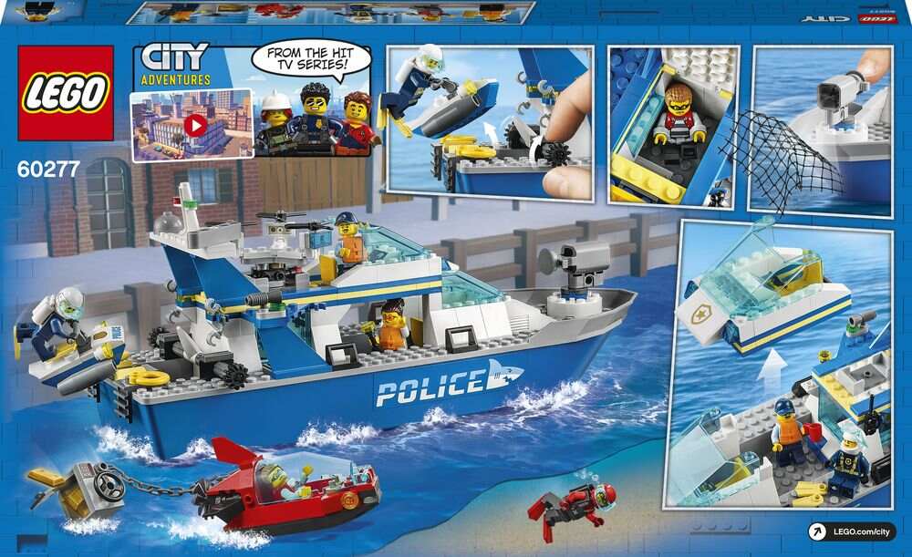 LEGO 60277 CITY POLICE PATROL BOAT