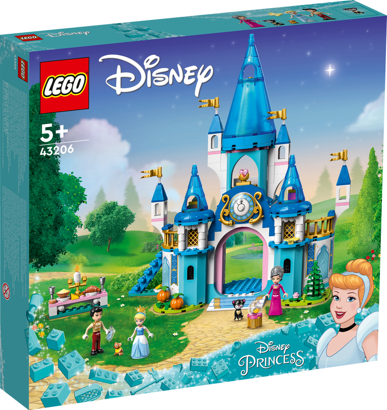 LEGO 43206 DISNEY CINDERELLA AND PRINCE CHARMING’S CASTLE BUILDING KIT