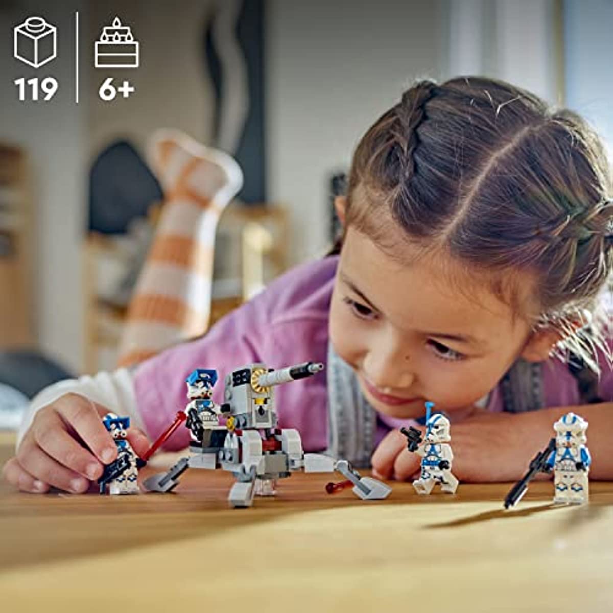 LEGO Star Wars 501st Clone Troopers Battle Pack 75345. Buildable Toy Set with AV-7 Anti Vehicle Cannon and Spring Loaded Shooter Plus 4 Characters