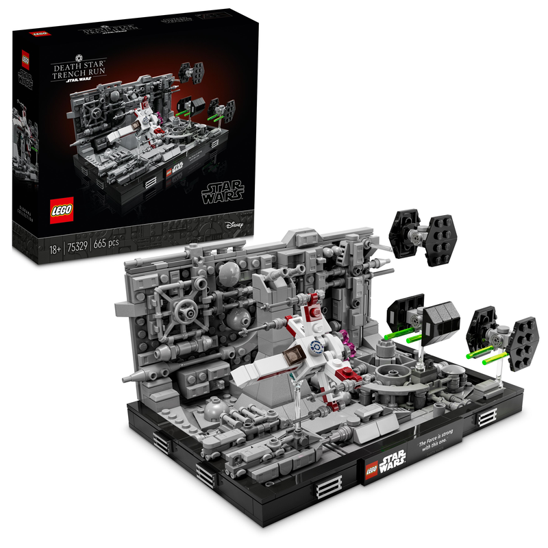 LEGO STAR WARS DEATH STAR TRENCH RUN DIORAMA 75329 BUILDING KIT