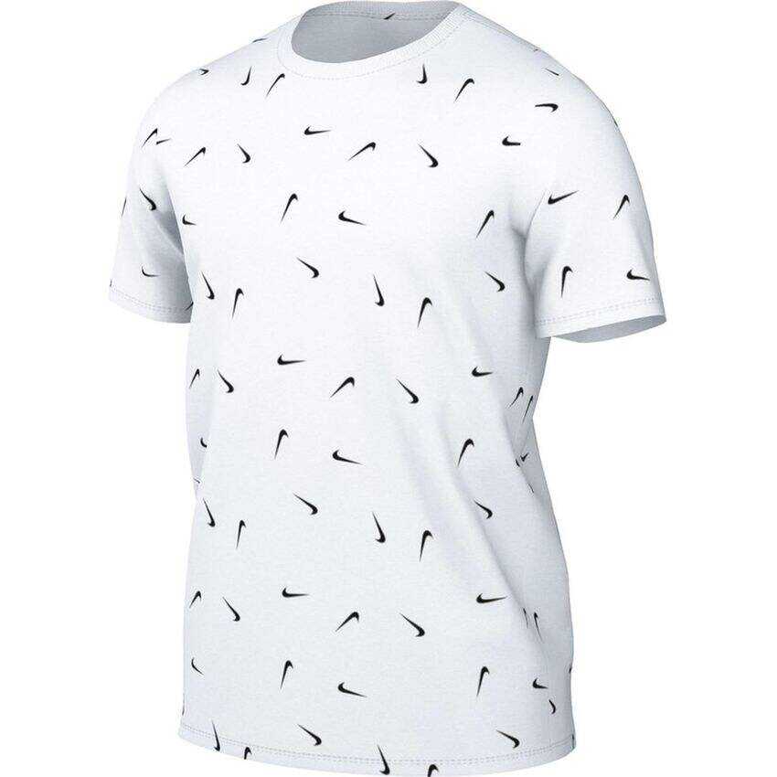 -Camiseta Hombre Nike Sportswear Swoosh Allover Print-Blanco