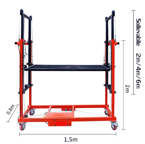 Plataforma elevadora plegable eléctrica