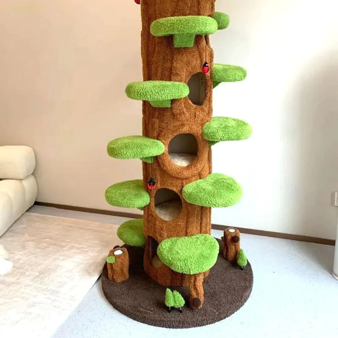 ParadiseTree™: Árbol para gatos con estructura de escalada de simulación.