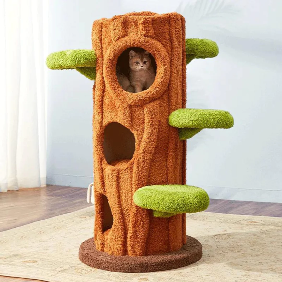 ParadiseTree™: Árbol para gatos con estructura de escalada de simulación.