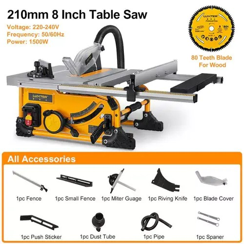 Sierra de mesa portátil para trabajar la madera
