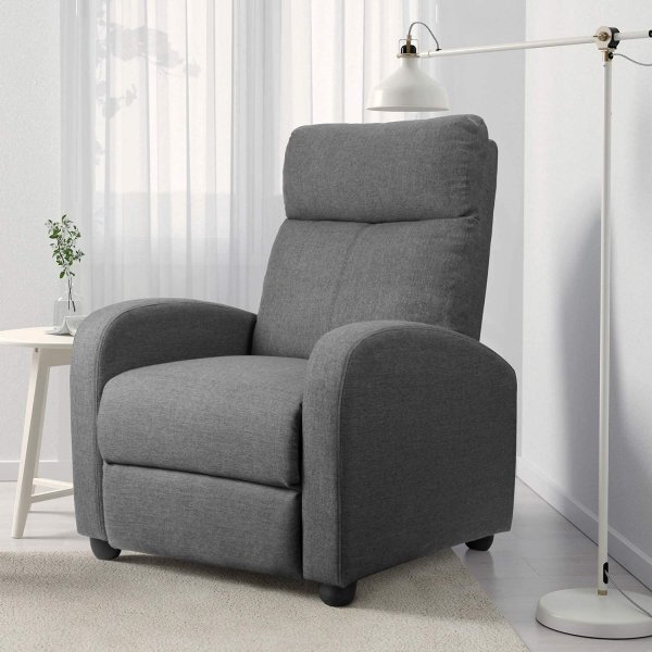 Recliner Chair Adjustable Single Sofa Fabric Recliner
