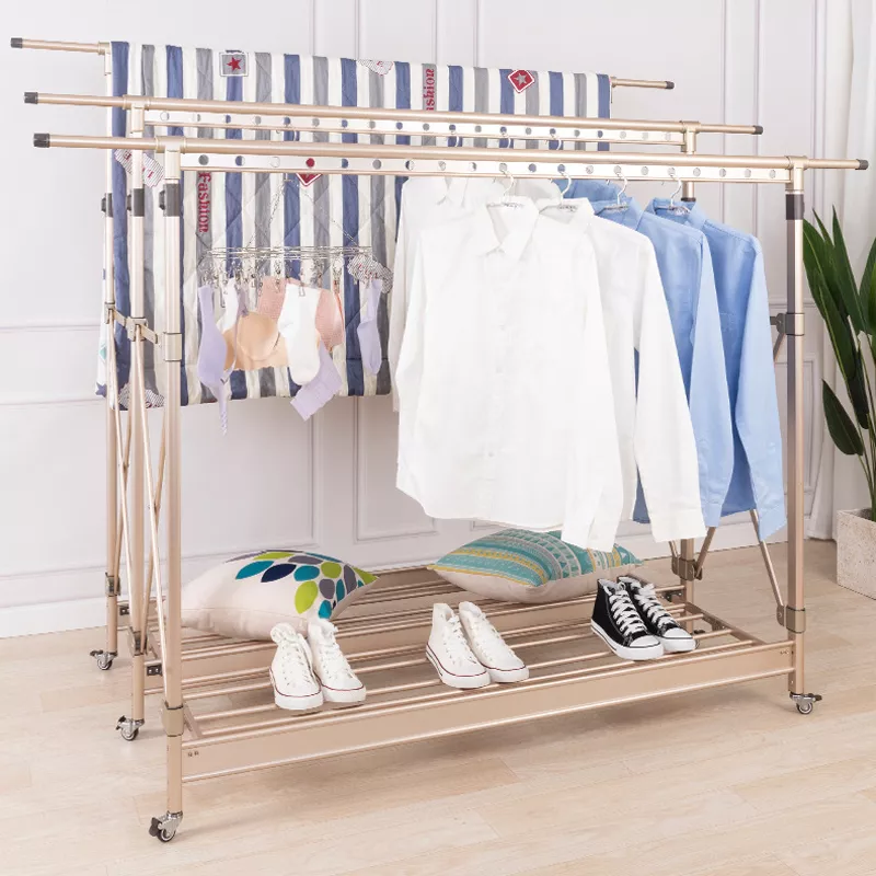 Estante de secado de aluminio ajustable