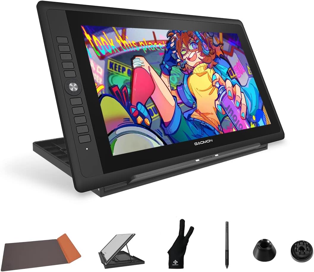 GAOMON PD156Pro - tablet de dibujo de 15.6 pulgadas con visualización