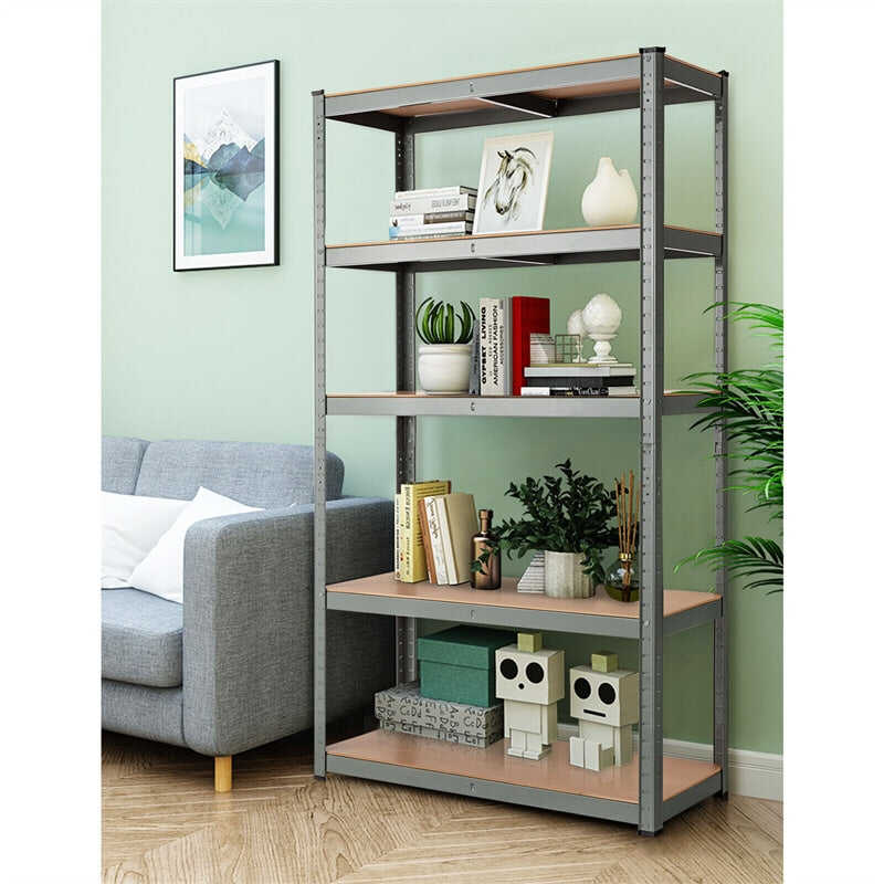 .5 Tier Metal Garage Shelving for Storage Heavy Duty Garage Organizati