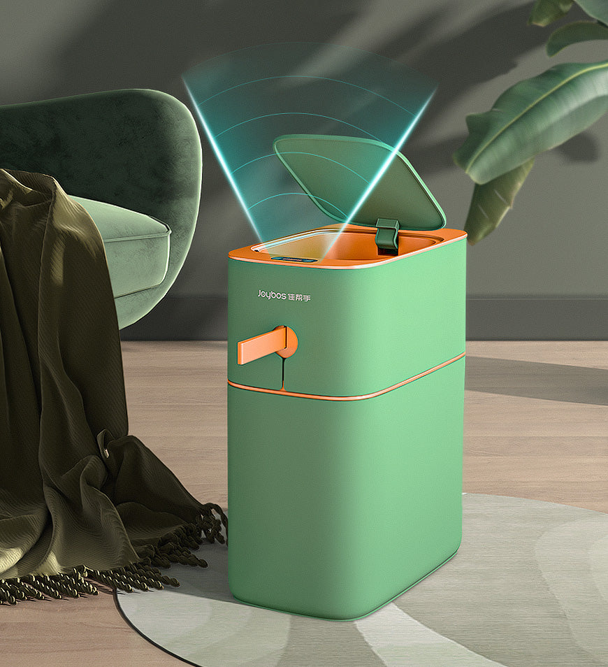 Lata de lixo com sensor de movimento à prova d'água com tampa