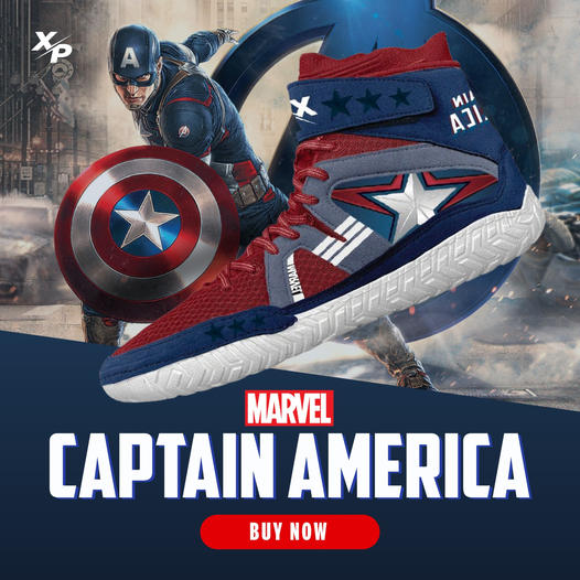 Capitán América Zapatos de lucha para adultos Air Mesh