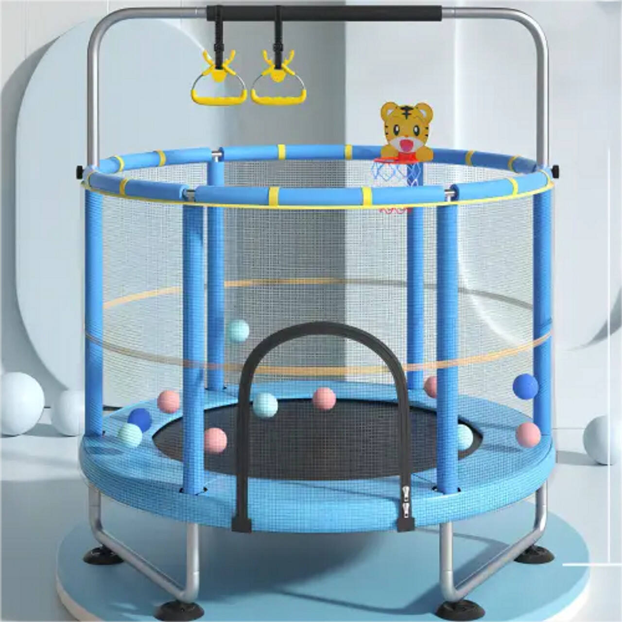 ltimo dia Promoo 75% OFF - Trampolim infantil doméstico - c