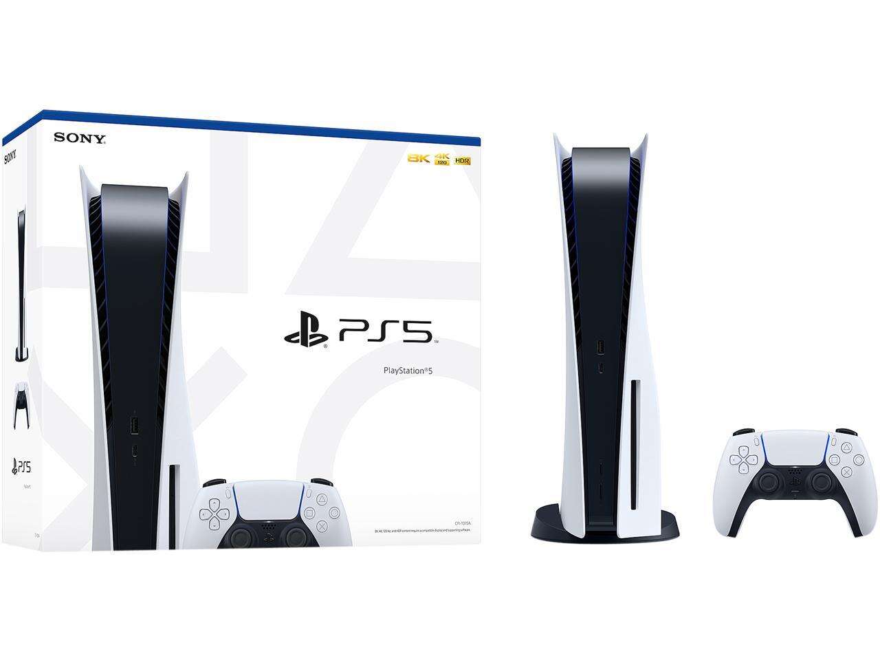 Consola de jogos Sony PlayStation PS5 (verso em disco)