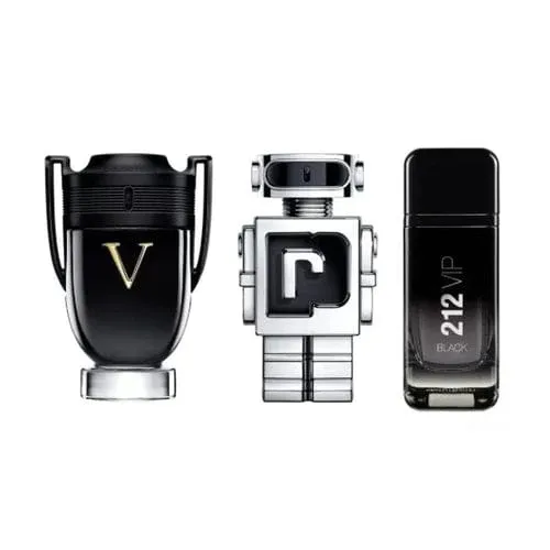 3 Perfumes hombre - Invictus Victory, Phantom e 212Vip Black 100ml