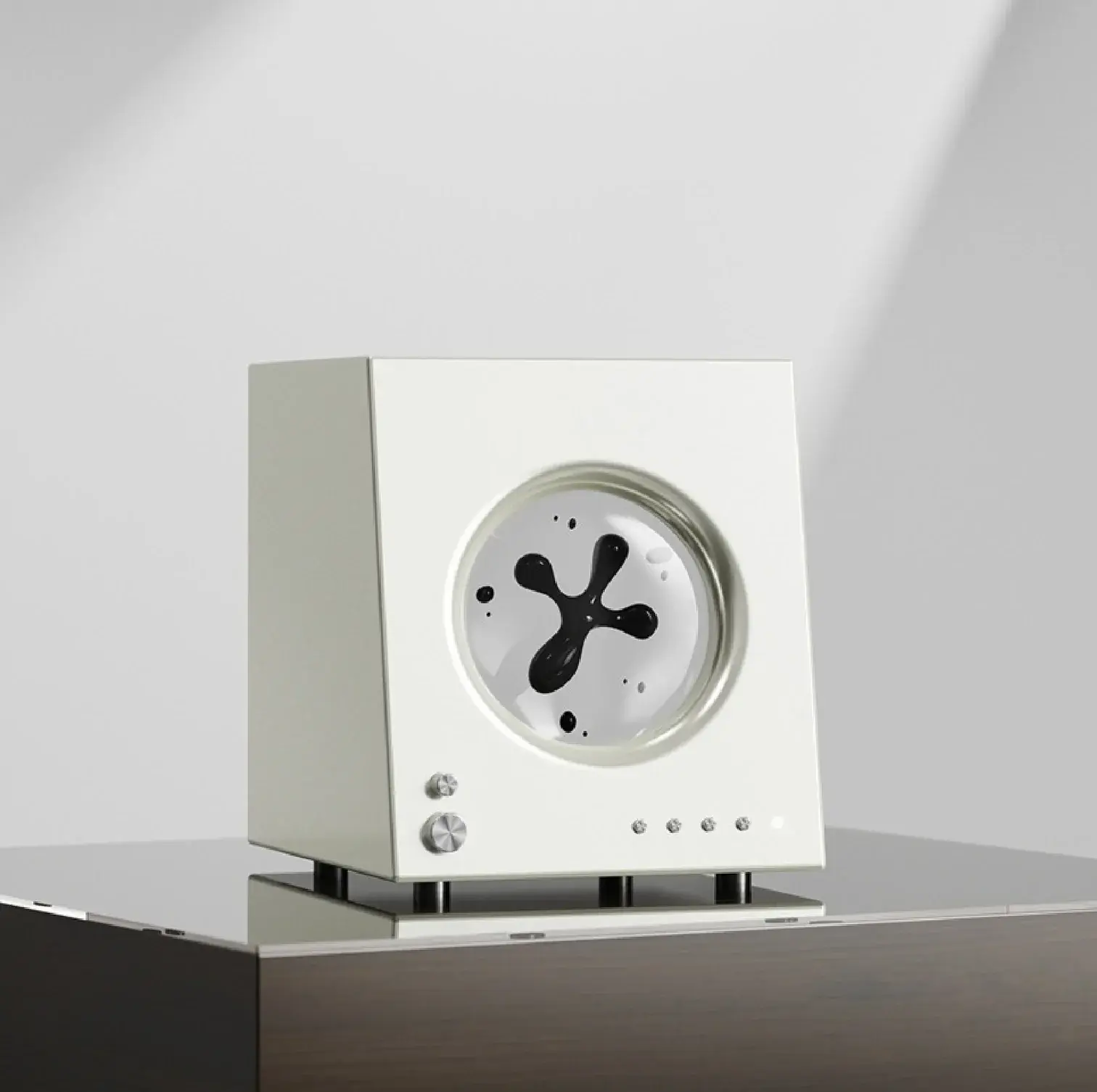 Un altavoz que baila al ritmo de la música