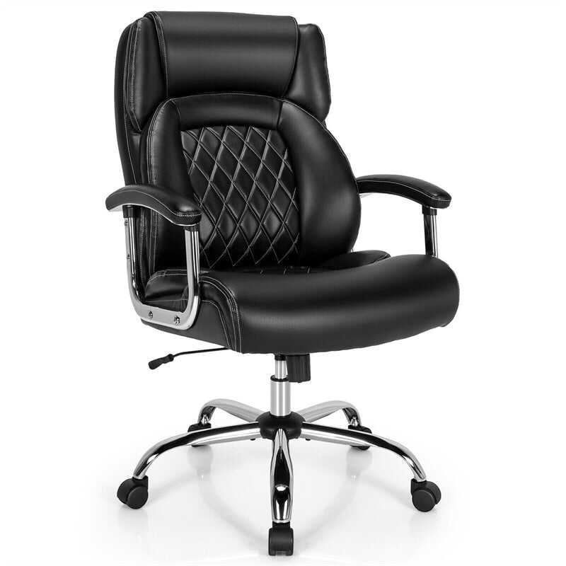 .500lbs Height Adjustable Office Chair Swivel Computer Task Desk Chair