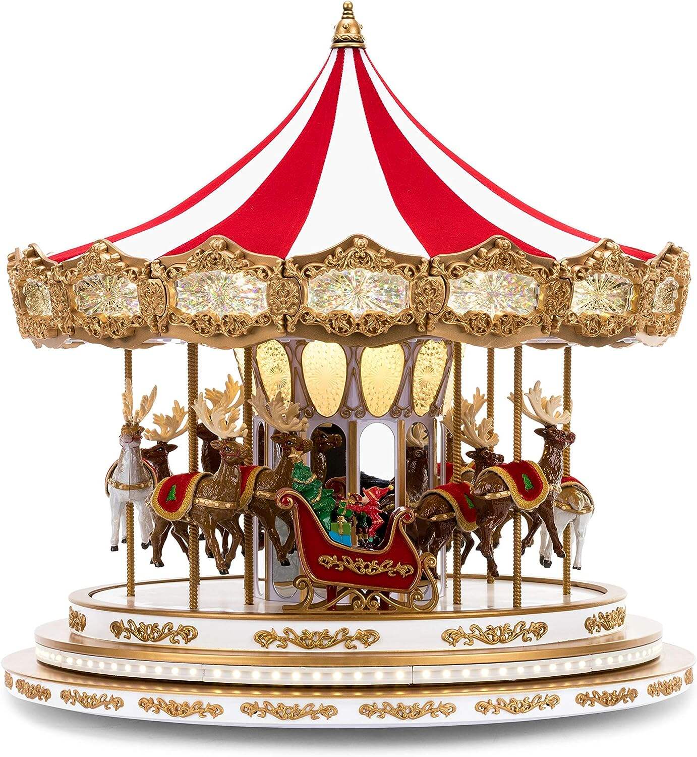 Mr. Christmas Marquee Deluxe Carousel Musical Animated Indoor Christma