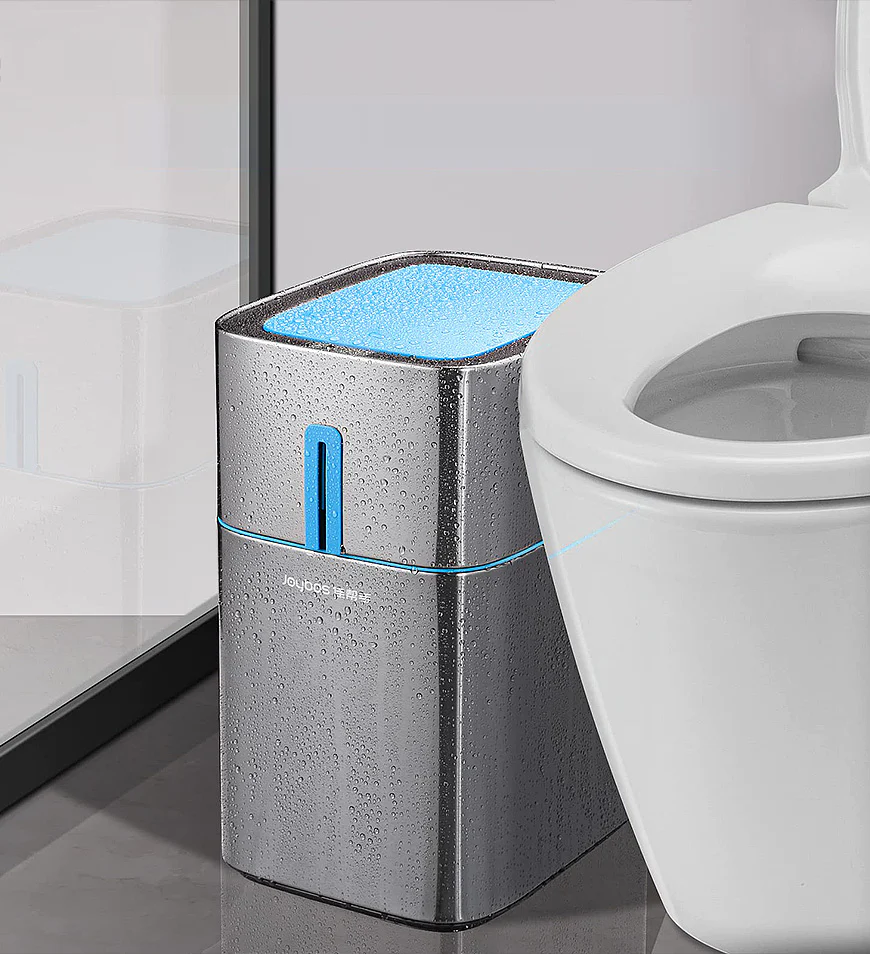 Lata de Lixo Sensor sem Toque de Ao Inoxidável