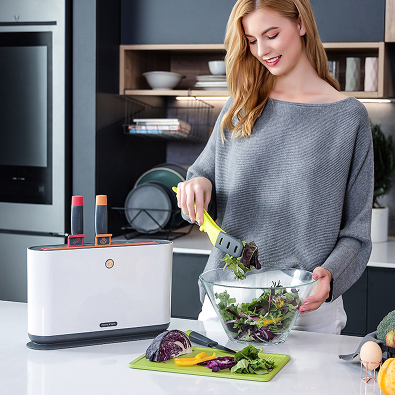 Tabla de cortar Smart Knife, tabla de cortar Soporte para secar utensi