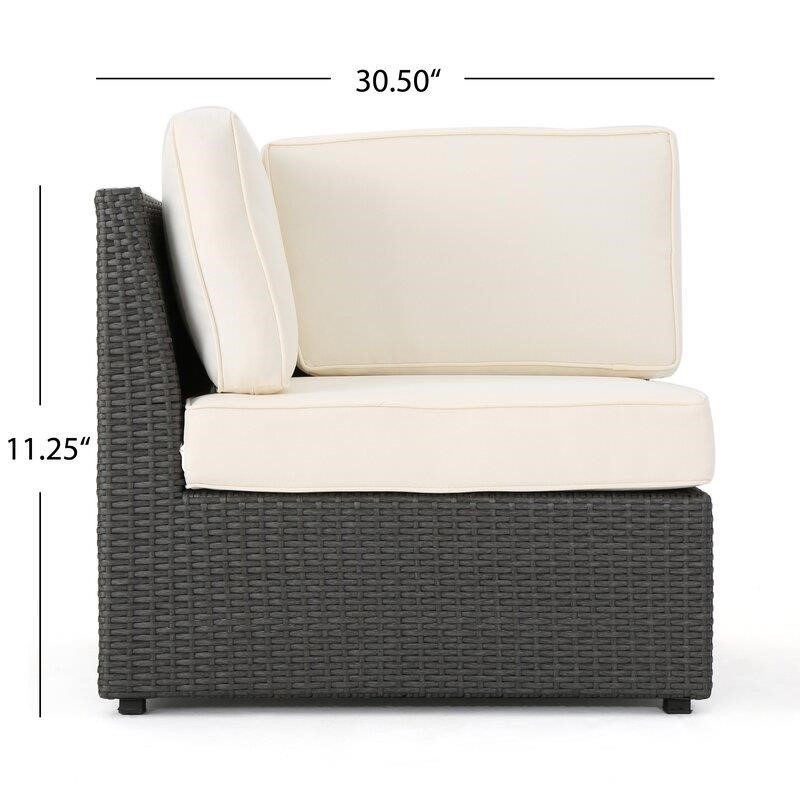Grainne All Weather Wicker/Rattan 8 - Person Seating Group with Cushio