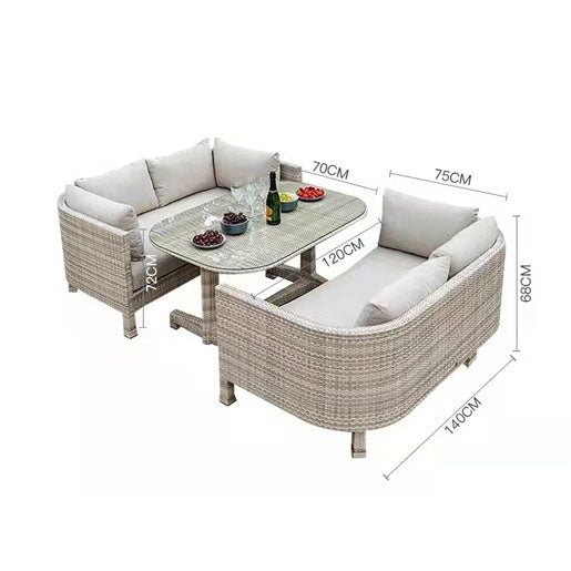 Dos Sillas Dobles Con Cojines + Mantel Por Tiempo Limitado Venta Limit