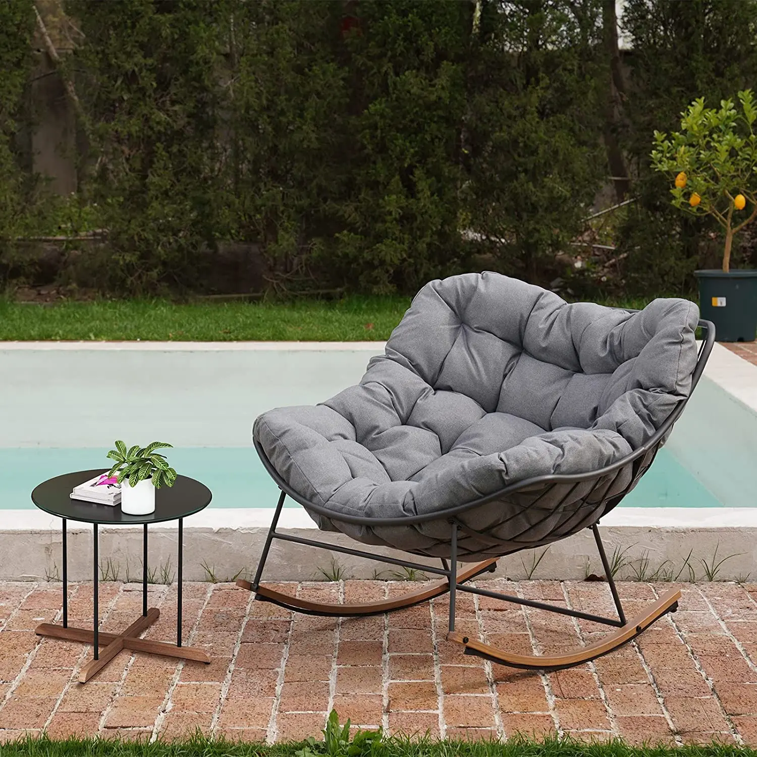 Oferta de liquidación - Silla mecedora (con cojín)