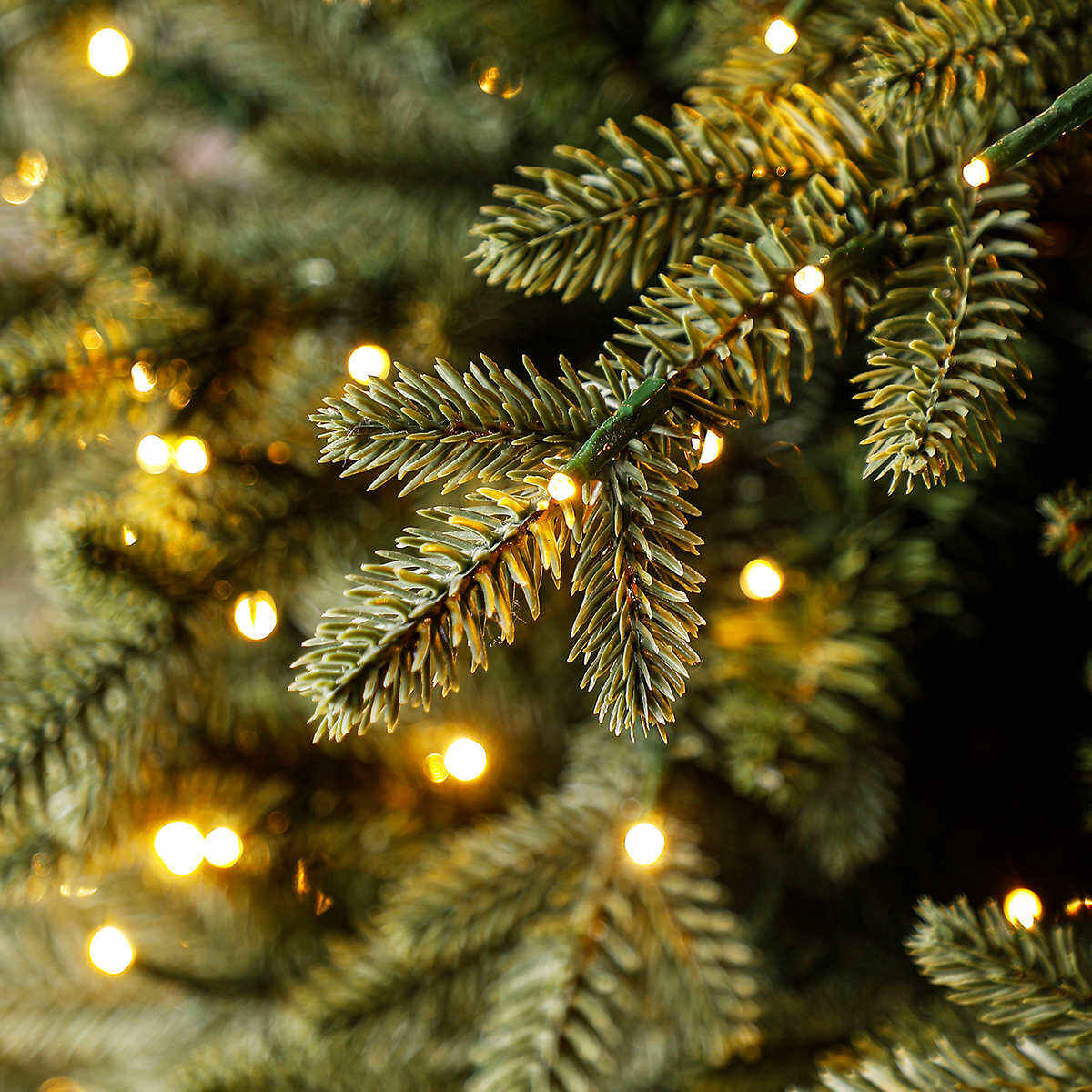 rvore de Natal artificial de micro LED radiante pré-iluminada de 7,