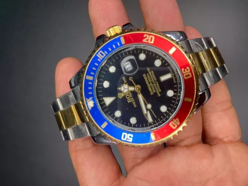 Rolex Submariner: Elegncia Mista Com Bisel Preto (Recondicionado)