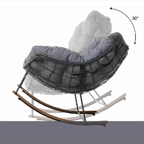 Oferta de liquidación - Silla mecedora (con cojín)