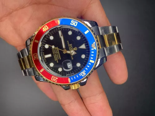 Rolex Submariner: Elegncia Mista Com Bisel Preto (Recondicionado)