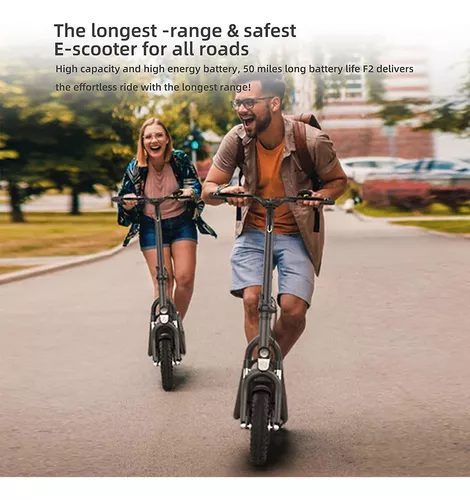 Patinete Eléctrico Todoterreno Para Adultos, 12 Pulgadas, Po