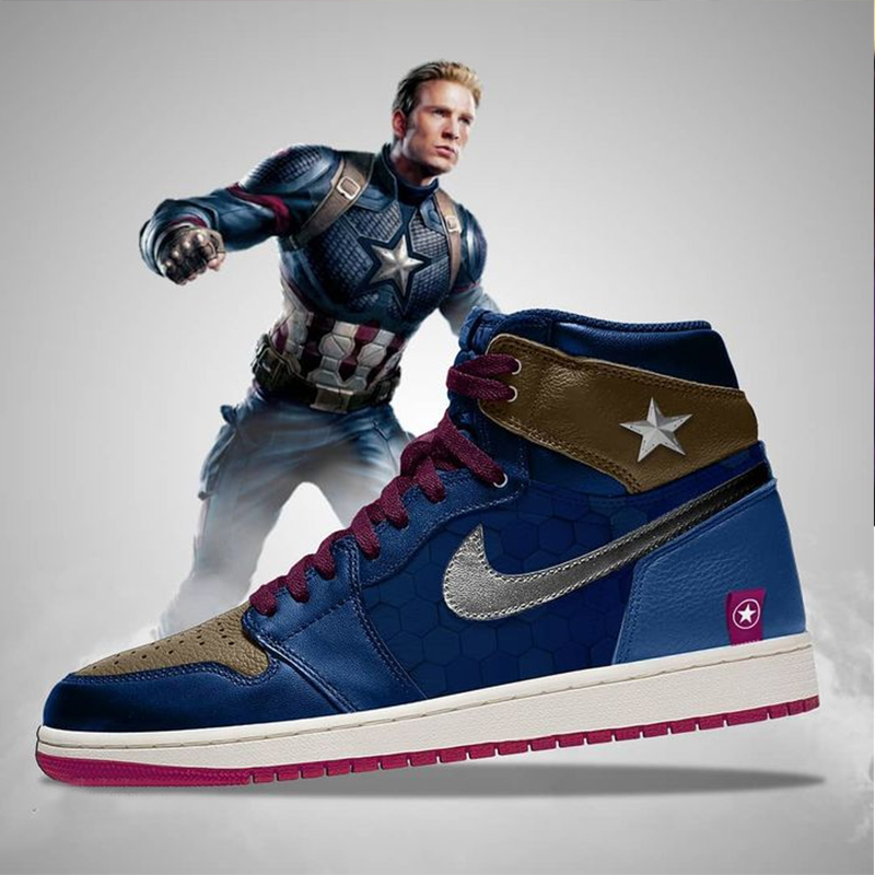 LIVERPOOL & Marvel Avengers High Top Air Jordan Zapatos