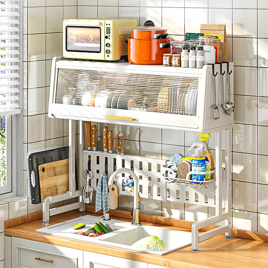 Estantería de gran capacidad con puerta de cristal