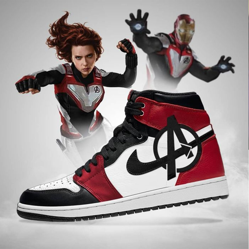 MercadoLibre & Marvel Avengers High Top Air Jordan Zapatos