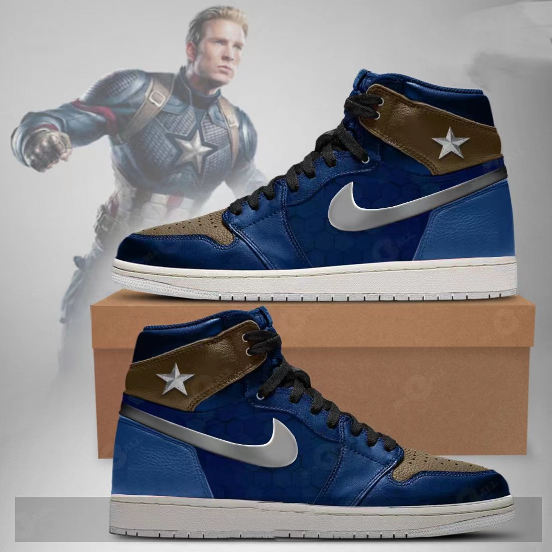 LIVERPOOL & Marvel Avengers High Top Air Jordan Zapatos