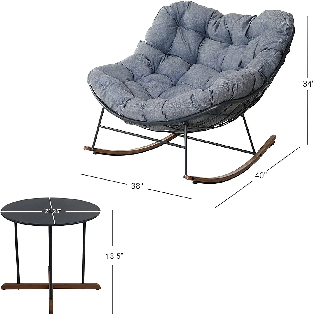 Oferta de liquidación - Silla mecedora (con cojín)