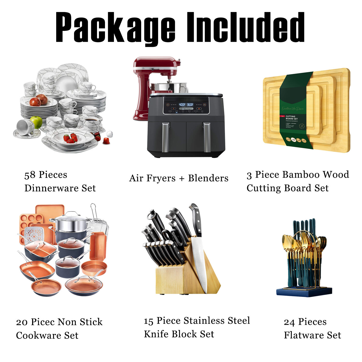 Limited-time Promotion, 122-piece Kitchen Spree, Meeting All The Needs