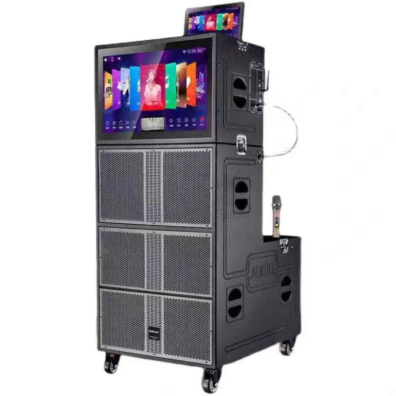 Liquidao Alto-falante de palco com tela sensível ao toque