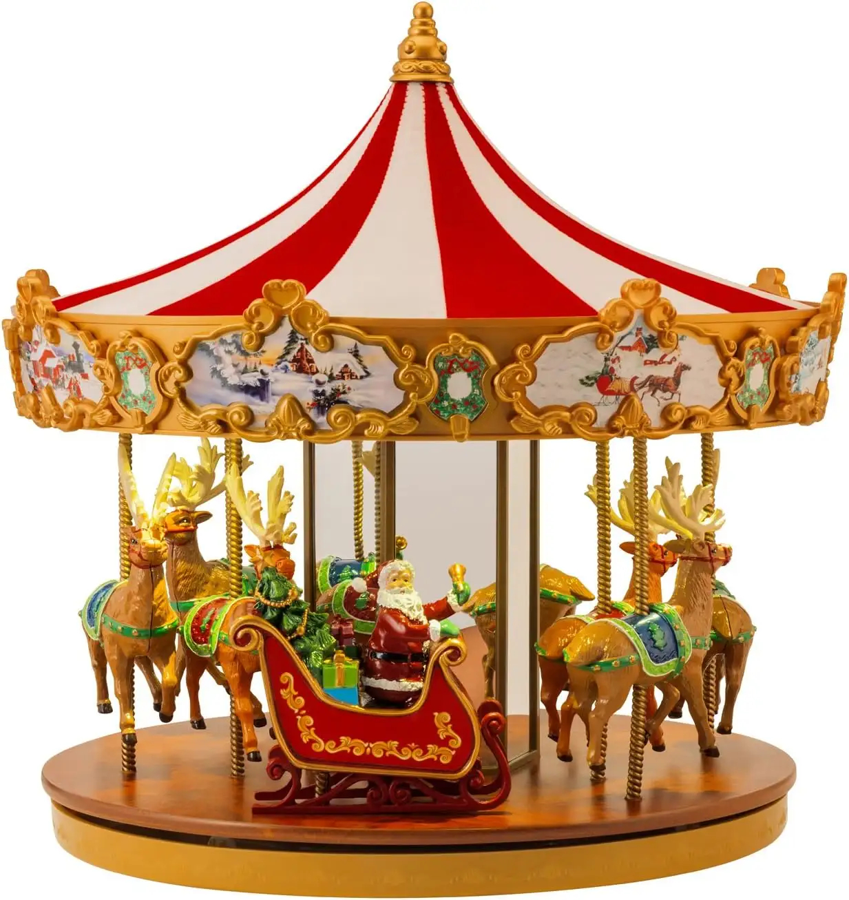 Mr. Christmas Marquee Deluxe Carousel Musical Animated Indoor Christma