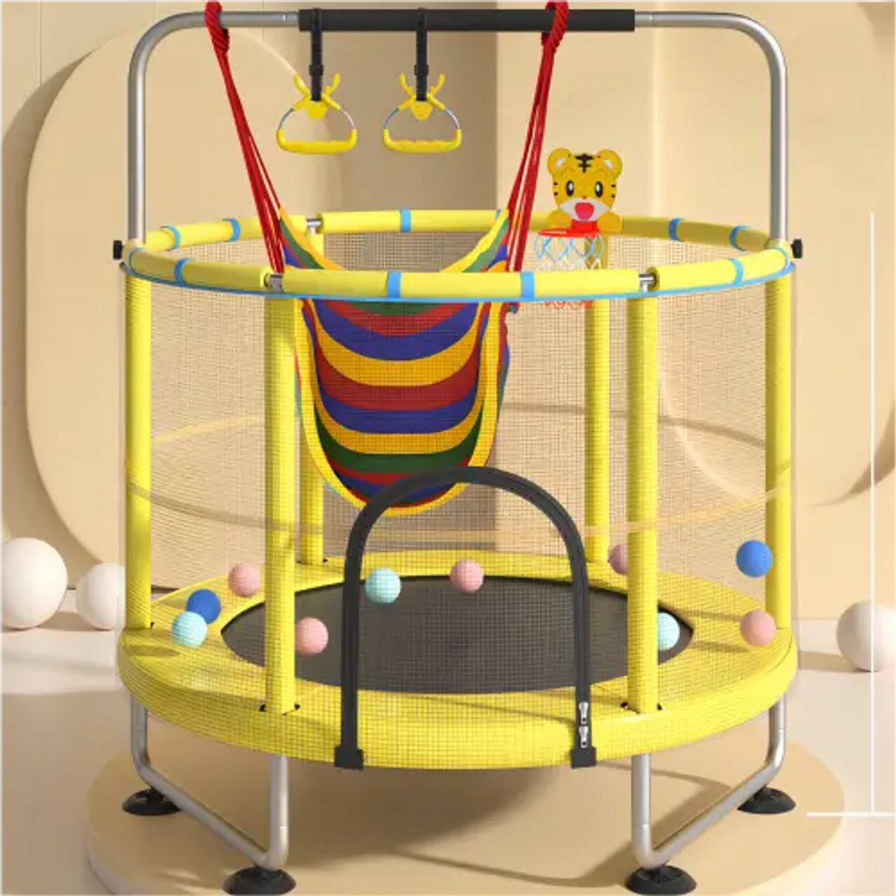 ltimo dia Promoo 75% OFF - Trampolim infantil doméstico - c