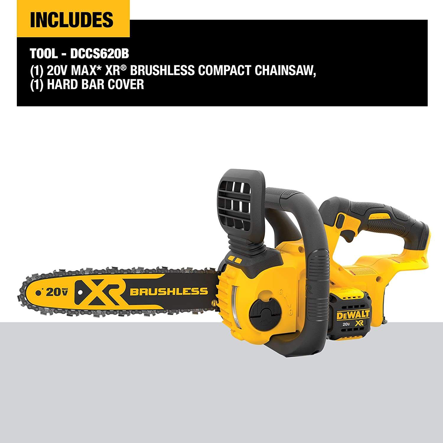 DEWALT 20V MAX XR CHAINSAW, 12-INCH, TOOL ONLY (DCCS620B)