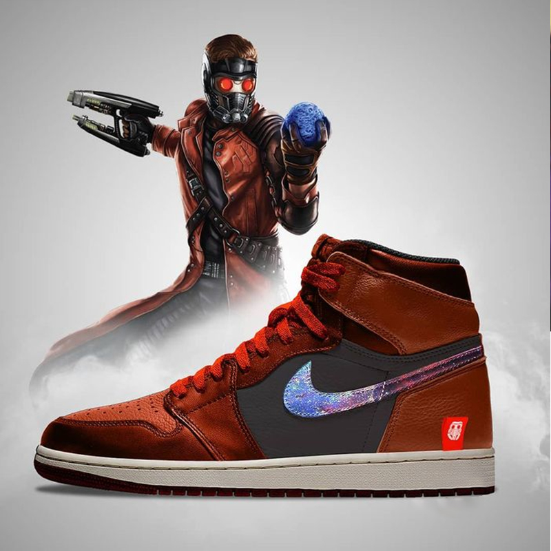 LIVERPOOL & Marvel Avengers High Top Air Jordan Zapatos