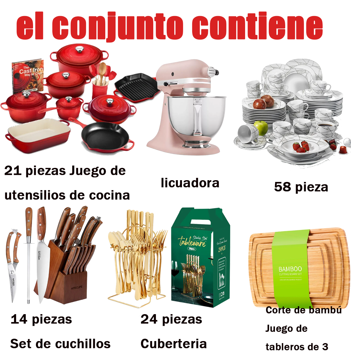 Promoo por tempo limitado, 121 peas de cozinha, para cobrir toda