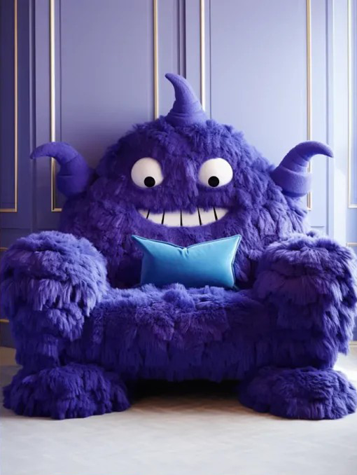 Sofá Monstruo Púrpura