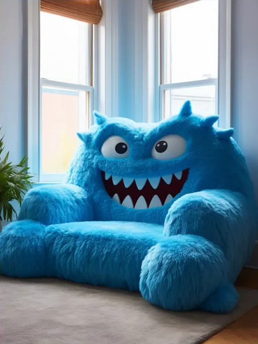 Sofá Monstruo Azul