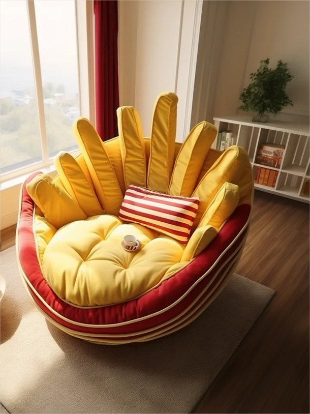 Sofá de patatas fritas